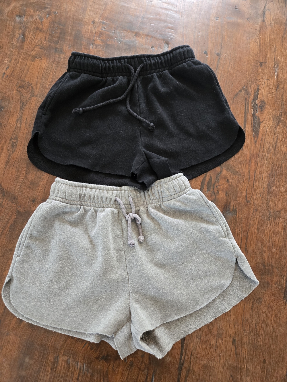 wild fable Gray Fleece Drawstring Shorts (2)